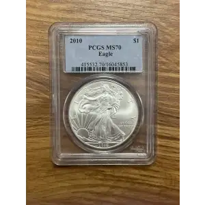 2010 - P - PCGS - MS70 - $1 Silver Eagle