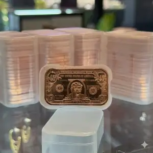 Lot of 100x 1 oz Copper Bar Trump 45 Banknote (6)