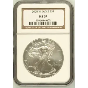 2008 W BURNISHED SILVER EAGLE (2)