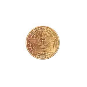 1 oz copper round Morgan dollar
