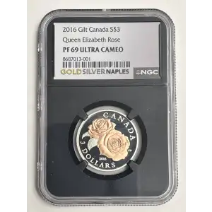 2016 Gilt Canada - Queen Elizabeth Rose - PF69UC (JSC5)