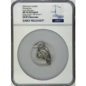 2024 1oz Chad Kookaburra ER MS70 Antiqued NGC CSC2 (2)