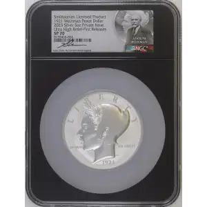 2023 5oz Smithsonian Lic Product 1921 Weinman Peace Dollar (2)