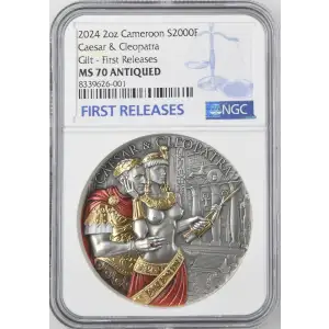 2024 2oz Caesar & Cleopatra Gilt - First Releases (2)