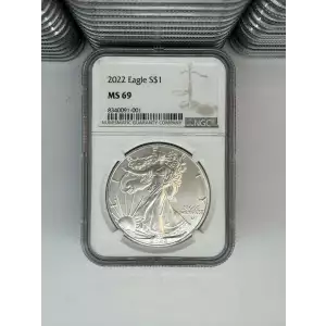 2025 1 oz Silver Eagle  NGC MS69 (LABEL MAY VARY)  (4)