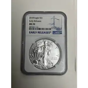 2018 Eagle S$1 Early Releases MS70 NGC