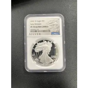 2022 W S$1 Silver Eagle Early Releases PF70UC NGC