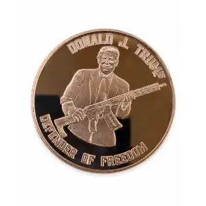 1 Oz Copper Trump W Gun