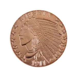 1 Oz Copper Incuse Indian OSB