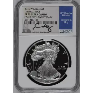 2016 W LETTERED EDGE-30TH ANNIV. EAGLE 30TH ANNIVERSARY ULTRA CAMEO (2)