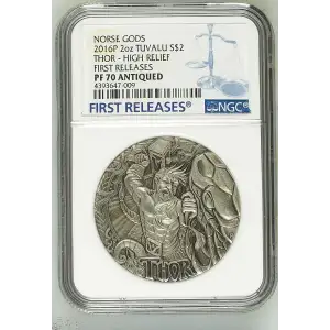 2016P 2oz THOR - HIGH RELIEF FIRST RELEASES NORSE GODS (2)