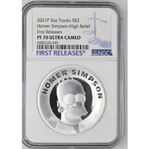 2021P 2oz Homer Simpson-High Relief First Releases ULTRA CAMEO (2)