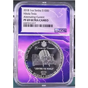 2018 1oz Nikola Tesla Alternating Current ULTRA CAMEO (2)