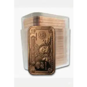 Tube of 20x 1 oz Copper Bar $2 Banknote (3)