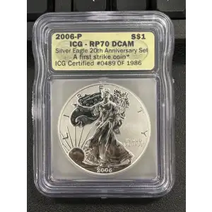 2006-P ICG - RP 70 Silver Eagle - 20th anniversary Set - A first Strike Coin