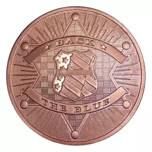 1 oz copper Back the Blue / wings