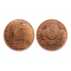 1 Oz Copper 25TH Anniversary 9/11