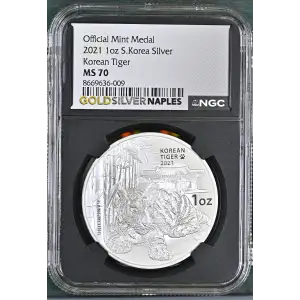 2021 1oz Korean Tiger Official Mint Medal (2)