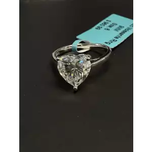 Heart Moissanite 925 Ring 