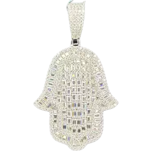 Mois. Baguette Hasma Cut Pendent