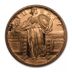 1 oz Copper Standing Liberty
