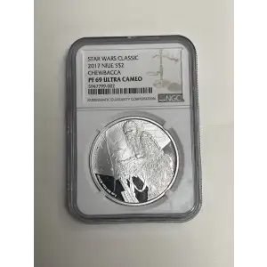 Star Wars Classic 2017 Niue S$2 Chewbacca PF9UC