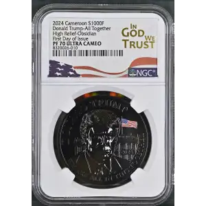 2024 FDI Donald Trump-All Together High Relief-Obsidian ULTRA CAMEO (2)
