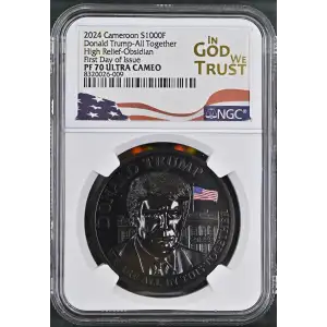 2024 FDI Donald Trump-All Together High Relief-Obsidian ULTRA CAMEO (2)