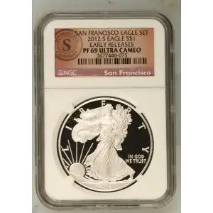 2012 S SAN FRANCISCO EAGLE SET EARLY RELEASES OFFICIAL US MINT SET ULTRA CAMEO (2)