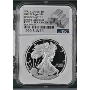 2021 W Heraldic Eagle T-1 Limited Edition Set Official US Mint Set ULTRA CAMEO (2)