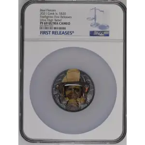 2021 Firefighter-First Release Ultra High Relief Real Heroes ULTRA CAMEO (2)