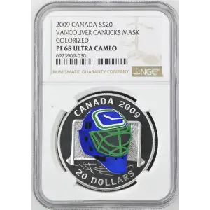 2009 Vancouver Canucks Mask Colorized ULTRA CAMEO (2)