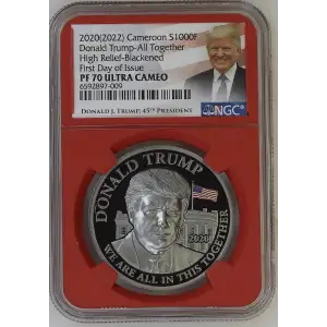 2020(2022) Donald Trump-All Together High Relief-Blackened-FDI ULTRA CAMEO (2)