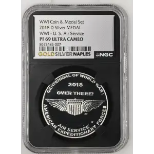 2018 D WWI - U. S. Air Service WWI Coin & Medal Set ULTRA CAMEO (2)