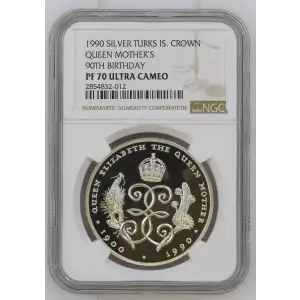 1990 SILVER QUEEN MOTHER'S 90TH BIRTHDAY ULTRA CAMEO (2)