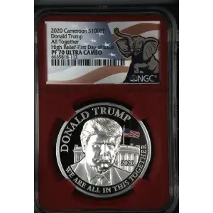 2020 Donald Trump-All Together High Relief - FDI ULTRA CAMEO (2)