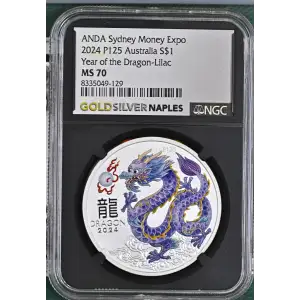 2024 P125 Year of the Dragon-Lilac ANDA Sydney Money Expo (2)