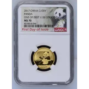 2017 Panda-First Day of Issue One of First 1150 Struck (2)