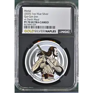 (2025) 1oz Qui-Gon Jinn vs Darth Maul Medal ULTRA CAMEO (2)