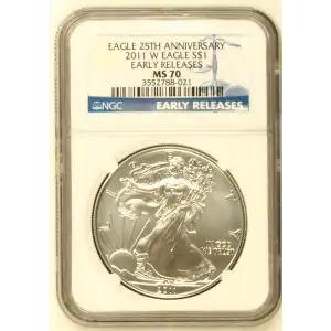 2011 W BURNISHED SILVER EAGLE EARLY RELEASES (2)