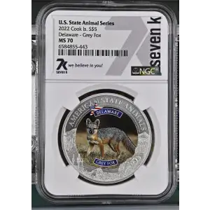 2022 Delaware - Grey Fox U.S. State Animal Series (2)