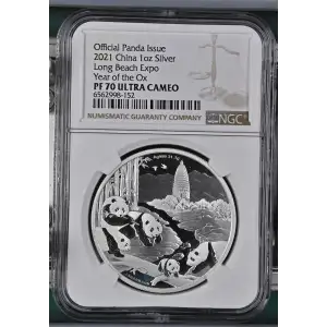 2021 Long Beach Expo Year of the Ox Official Panda Issue ULTRA CAMEO (2)