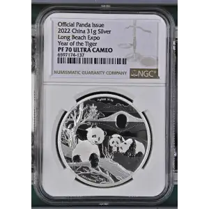 2022 Long Beach Expo Year of the Tiger Official Panda Issue ULTRA CAMEO (2)