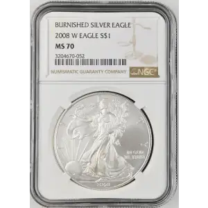 2008 W BURNISHED SILVER EAGLE (2)
