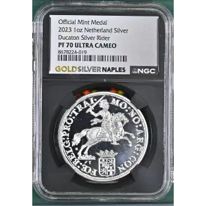 2023 1oz Ducaton Silver Rider Official Mint Medal ULTRA CAMEO (2)
