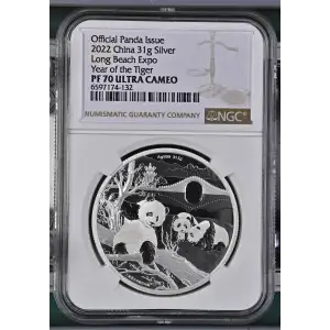 2022 Long Beach Expo Year of the Tiger Official Panda Issue ULTRA CAMEO (2)
