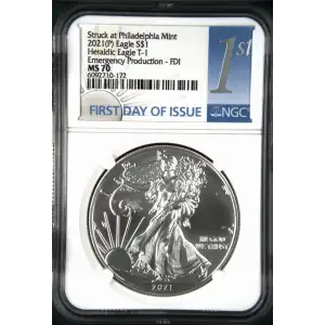 2021(P) Heraldic Eagle T-1 First Day of Issue Struck at Philadelphia (2)