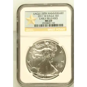 2011 W BURNISHED SILVER EAGLE EARLY RELEASES (2)
