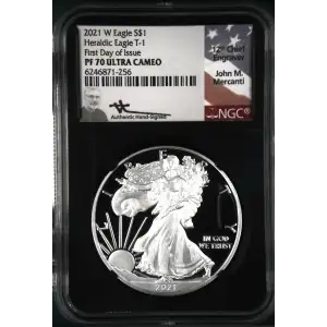 2021 W Heraldic Eagle T-1 First Day of Issue ULTRA CAMEO (2)