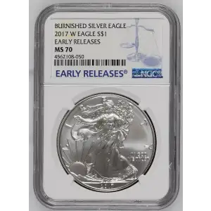 2017 W BURNISHED SILVER EAGLE EARLY RELEASES (2)